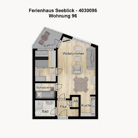 Apartmán Seeblick - 96 Borkum
